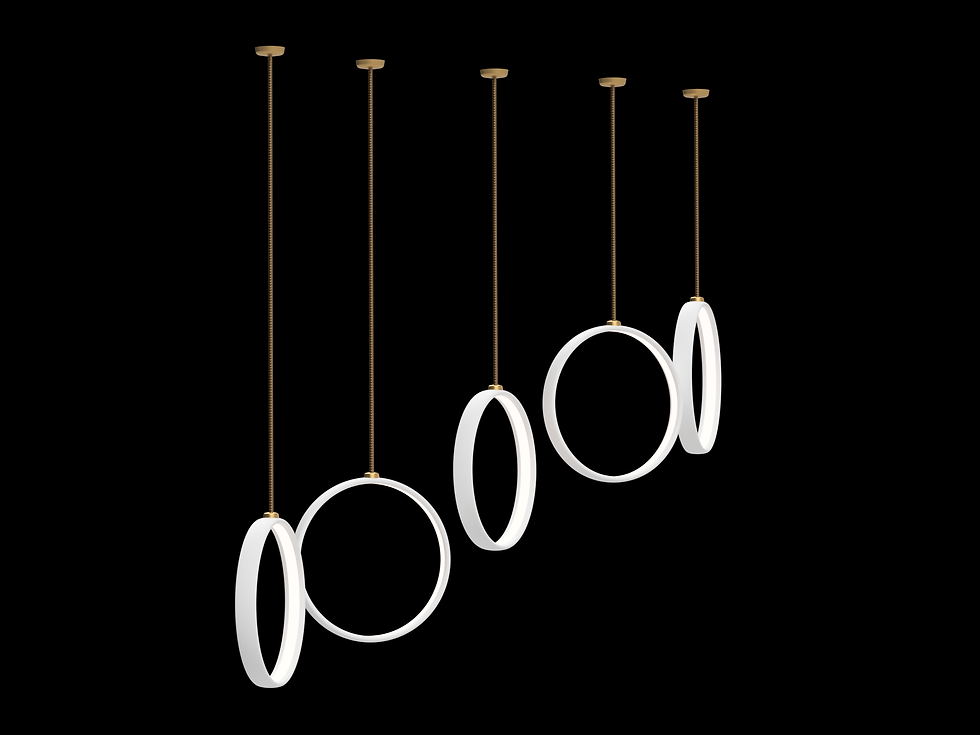 Thumbnail: Mono Pendants - Set of 5 - Wave