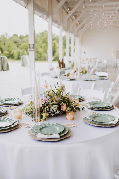Romantic and whimsical wedding reception