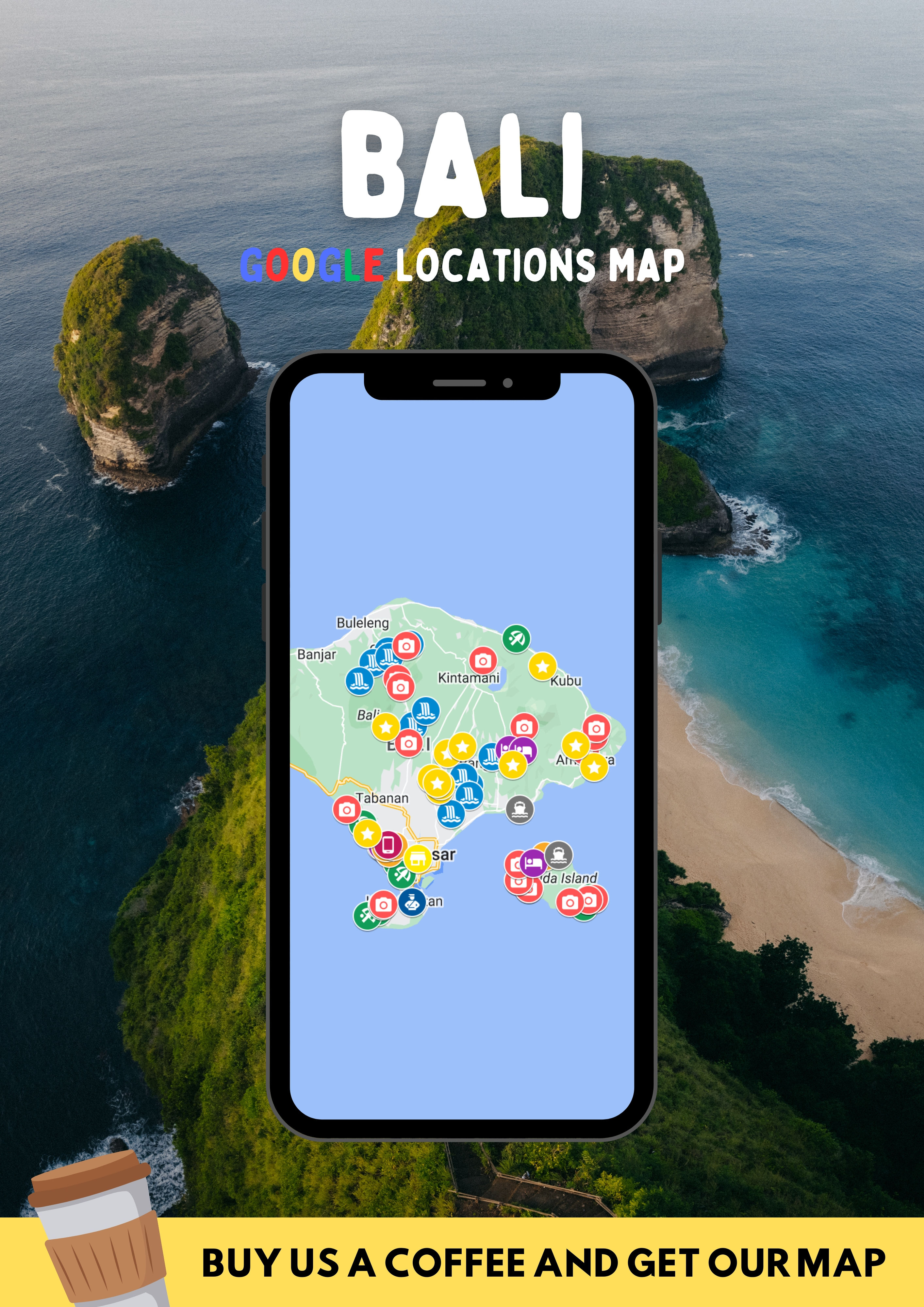 Bali Google Locations Map