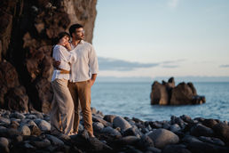 Madeira Photographer - Couple photoshoot on formosa Beach