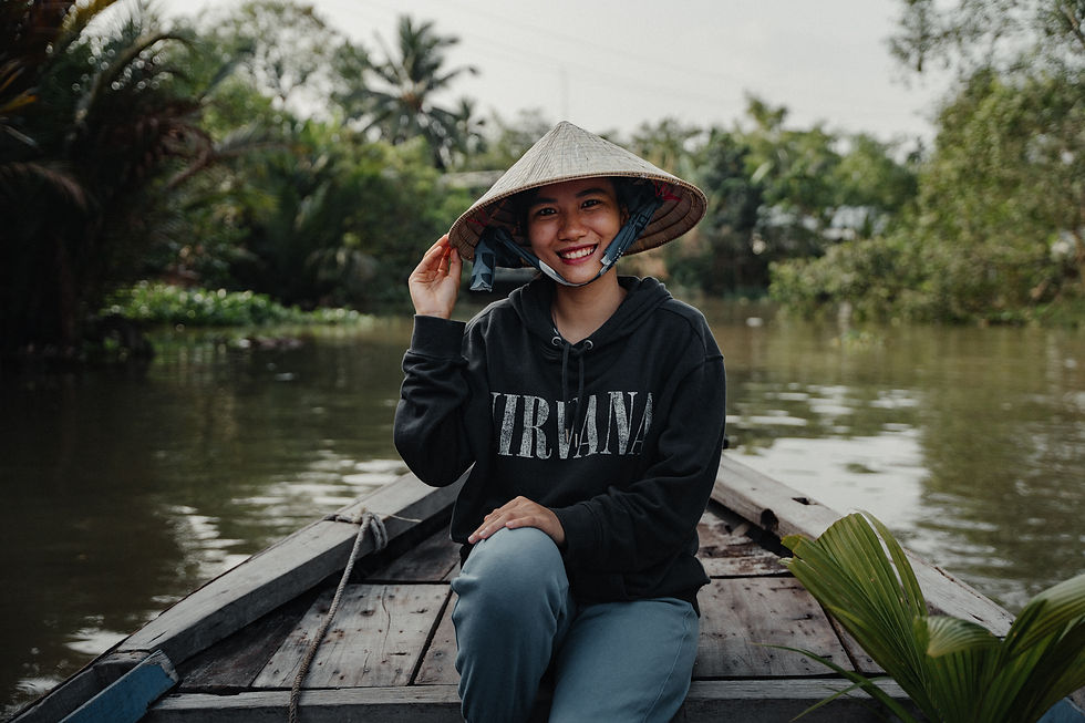Mekong Delta floating Market in Vietnam