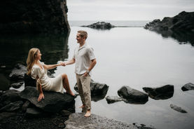 Madeira couple photoshoot at Natural Swimming Pools