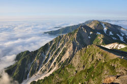 11　　白馬岳から、朝.
