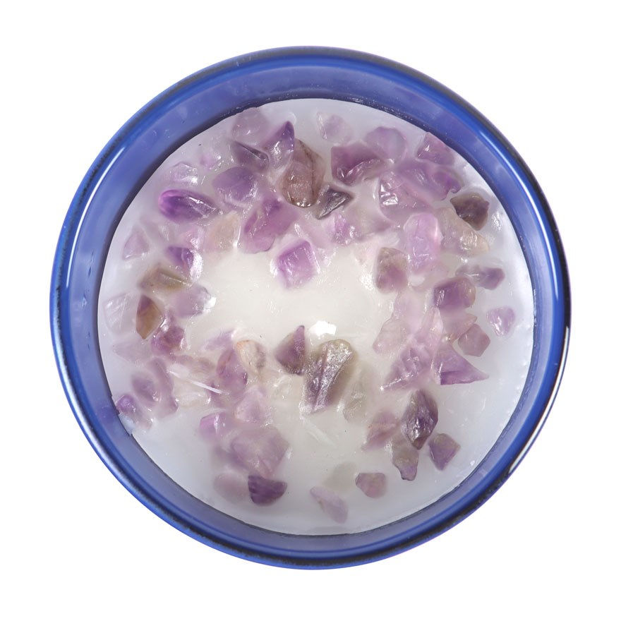 Miniatyrbild: THE MOON AMETHYST CRYSTAL CHIP CANDLE