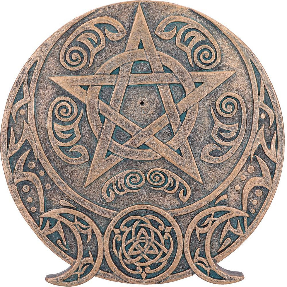 Miniatyrbild: TRIPLE MOON FRAGRANCE INCENSE BURNER 13.7 CM