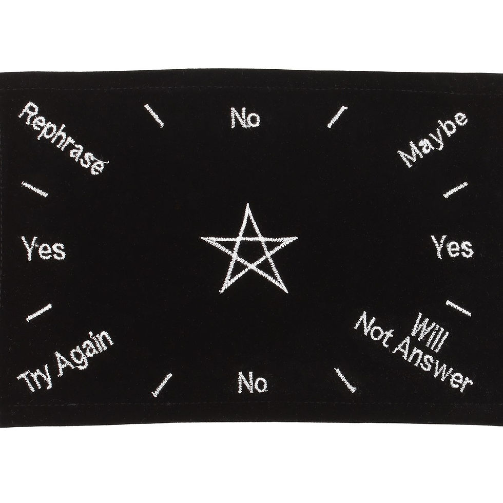 Thumbnail: EMBROIDERED PENTACLE PENDULUM MAT
