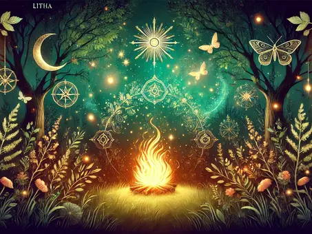 Litha: Sommarsolståndets Magi och Hyllning till Ljuset 🌞✨