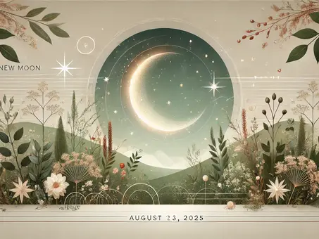 Nymånen i Jungfrun: 23 augusti 2025 🌑✨