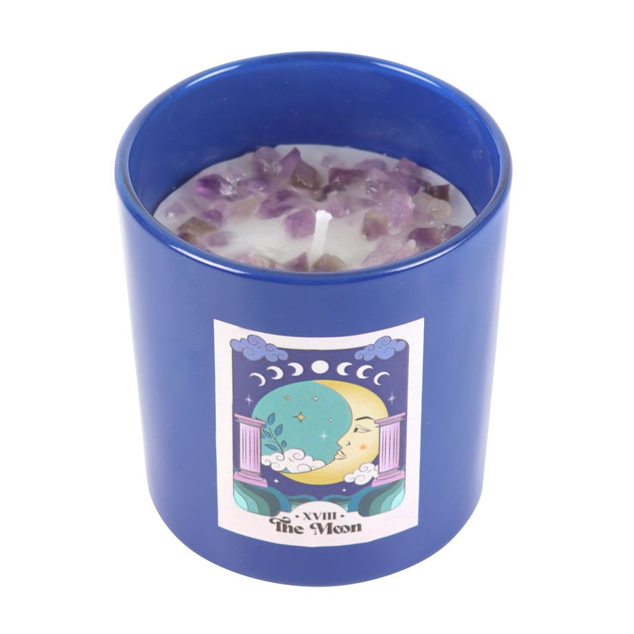 Miniatyrbild: THE MOON AMETHYST CRYSTAL CHIP CANDLE