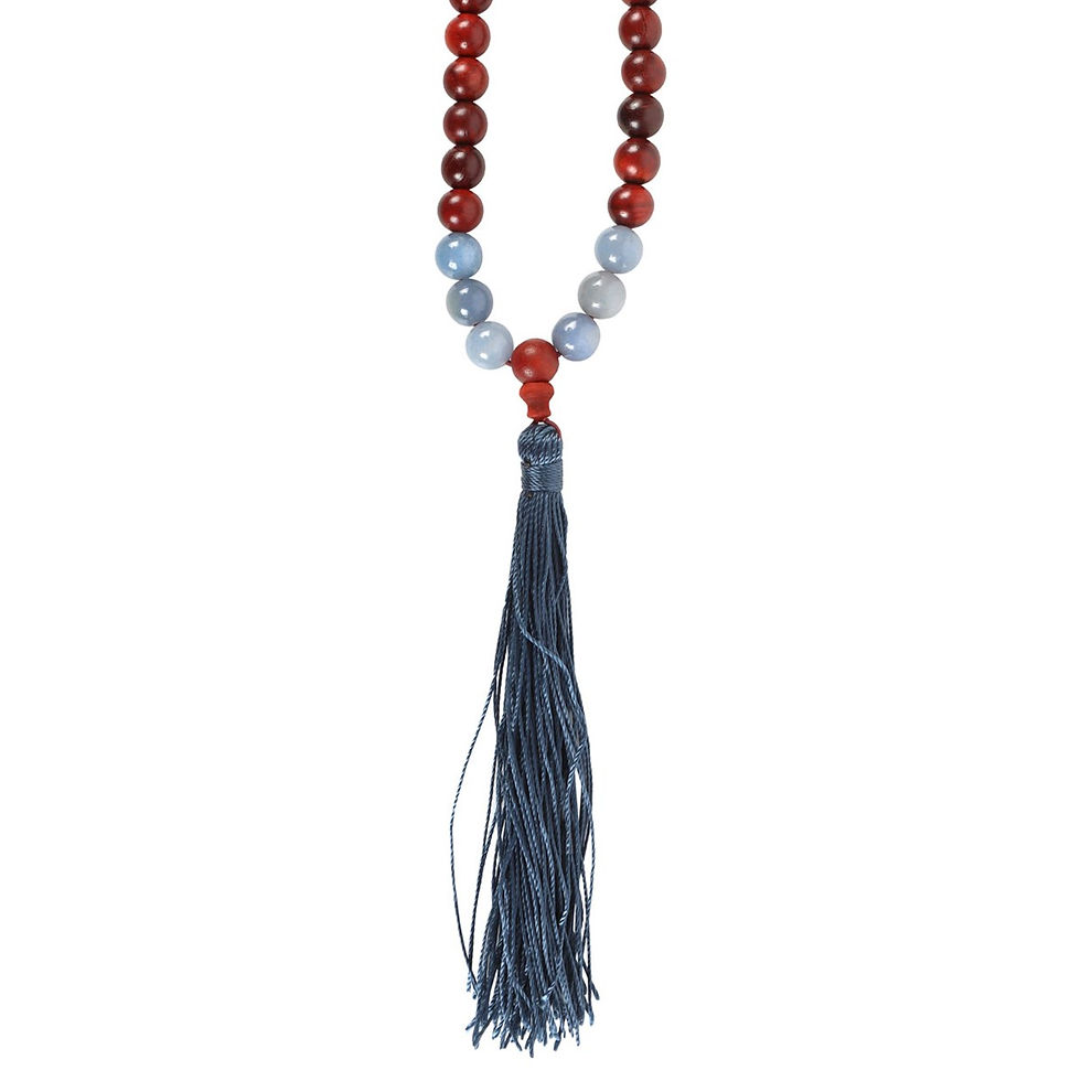 Miniatyrbild: COMMUNICATION ROSEWOOD & SODALITE MALLAH NECKLACE