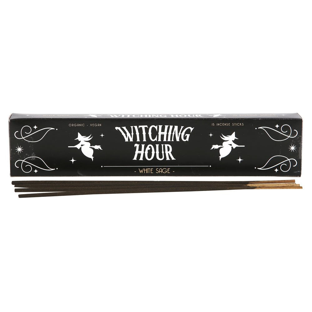PACK OF 15 WITCHING HOUR WHITE SAGE INCENSE STICKS