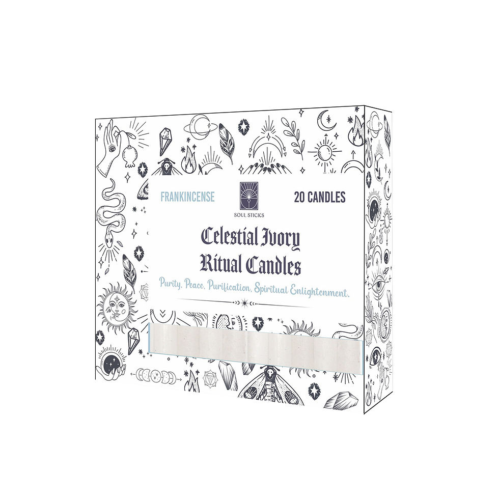 FRANKINCENSE SCENTED RITUAL CANDLES - Purity, Peace, Purification, Spiritual