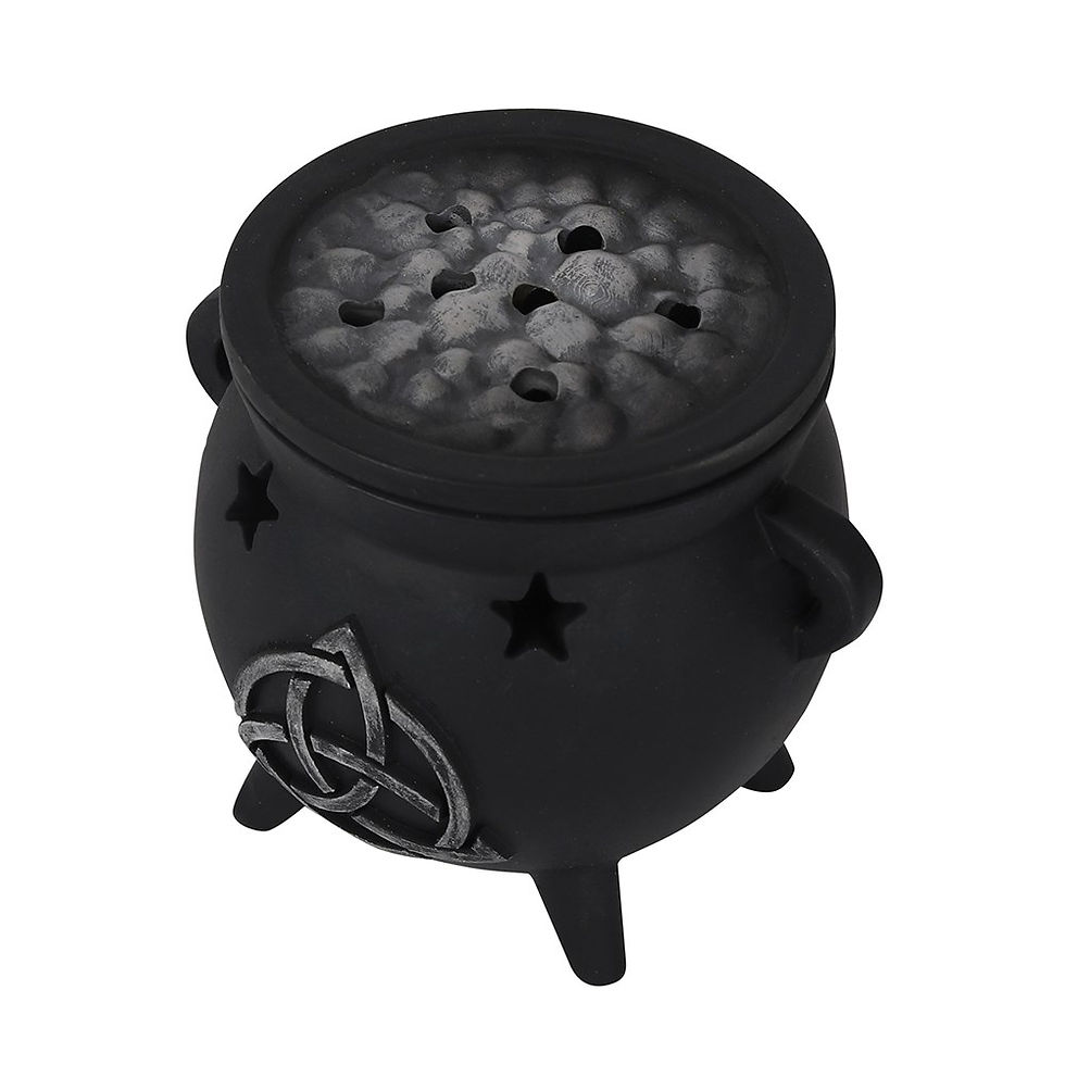 Thumbnail: TRIQUETRA CAULDRON INCENSE CONE HOLDER