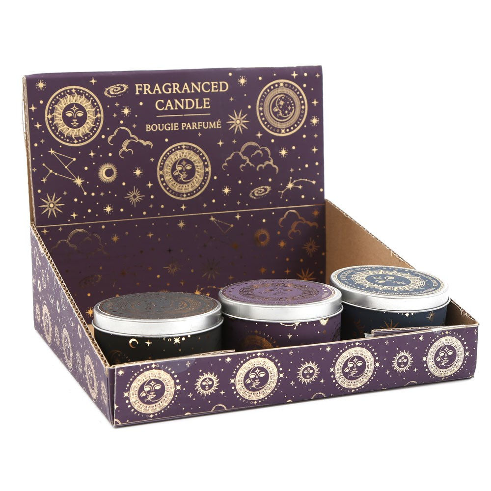 7.5CM SUN AND MOON SCENTED TIN CANDLE