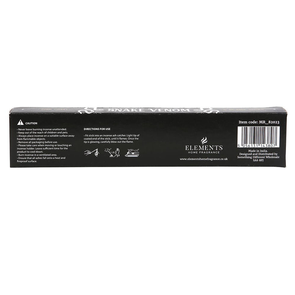 Miniatyrbild: PACK OF 15 SNAKE VENOM DARK OPIUM INCENSE STICKS