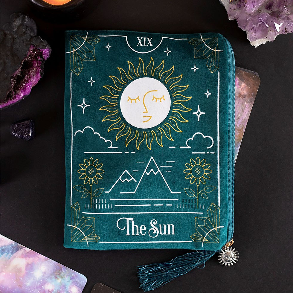 Miniatyrbild: THE SUN TAROT CARD ZIPPERED BAG