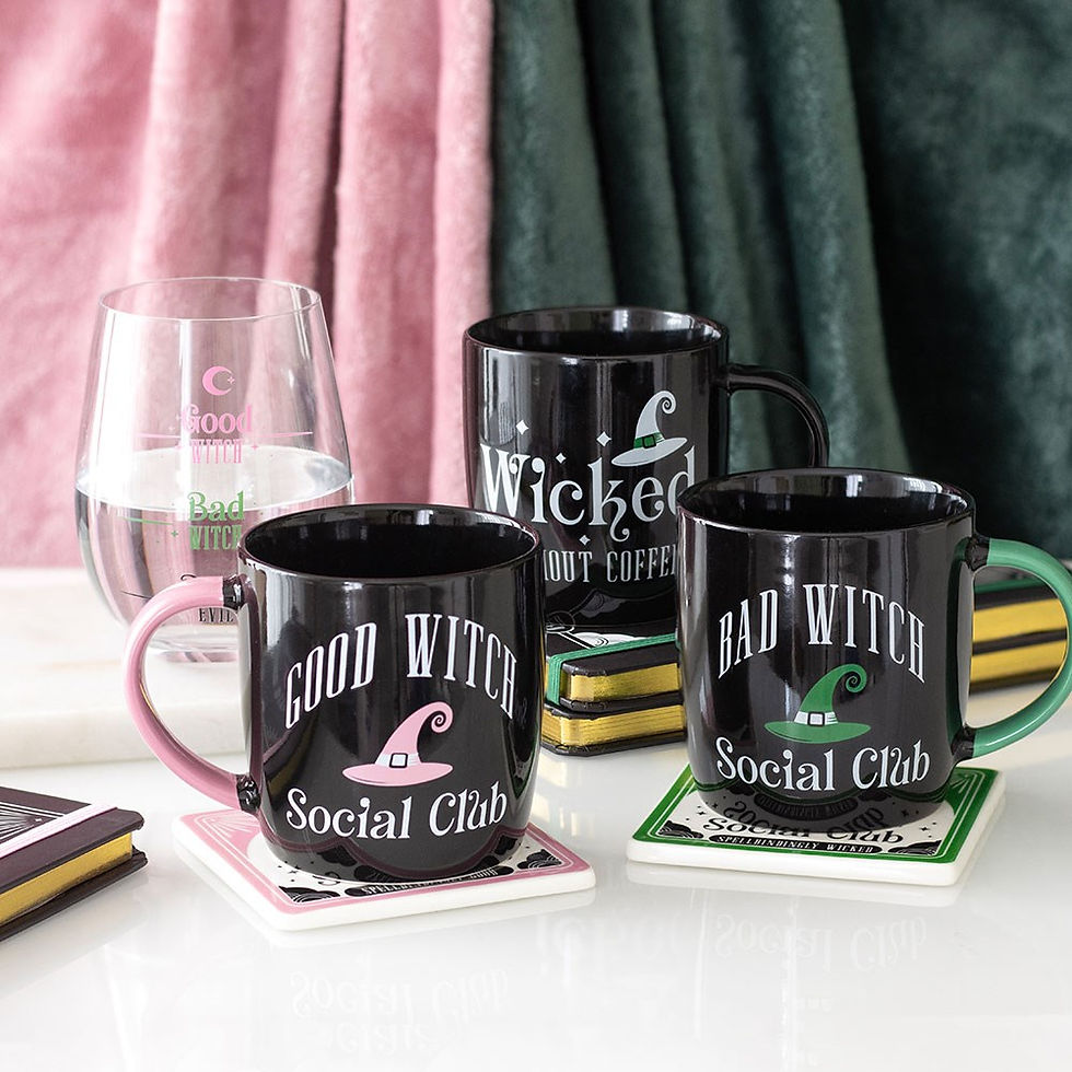 Miniatyrbild: Bad Witch Social Club Mug and Coaster Set