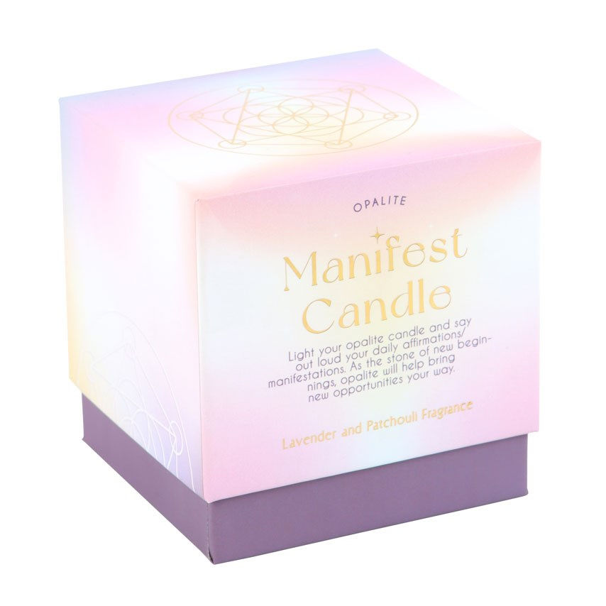 Miniatyrbild: OPALITE LAVENDER & PATCHOULI MANIFESTATION CANDLE