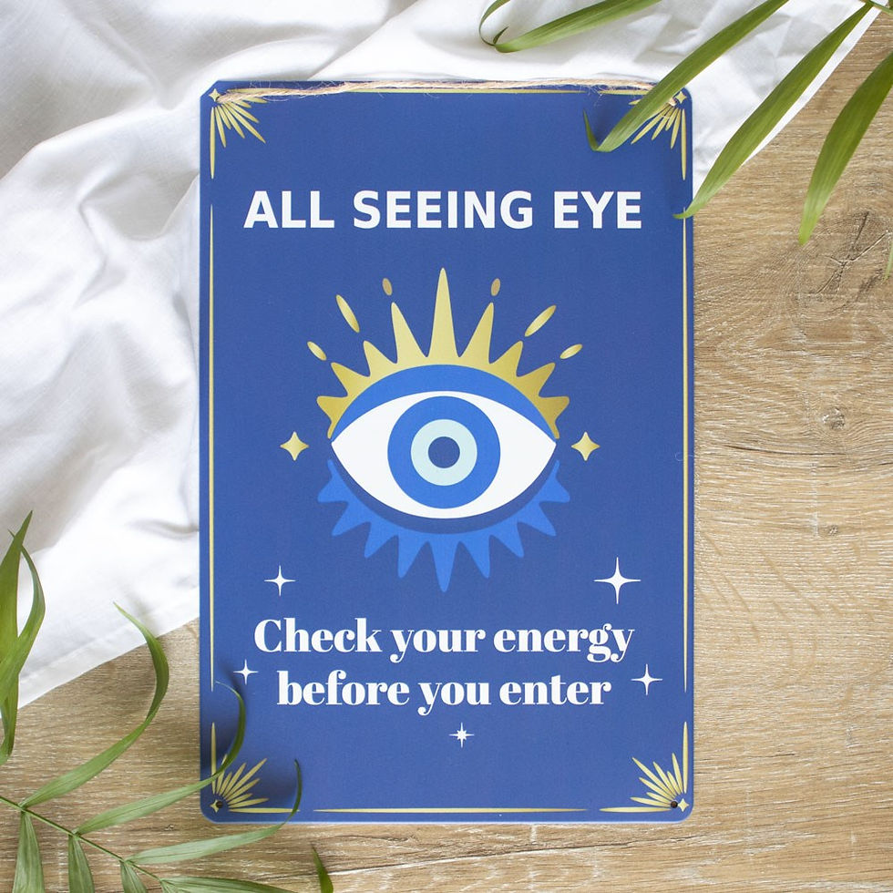 Miniatyrbild: 30CM ALL SEEING EYE METAL HANGING SIGN