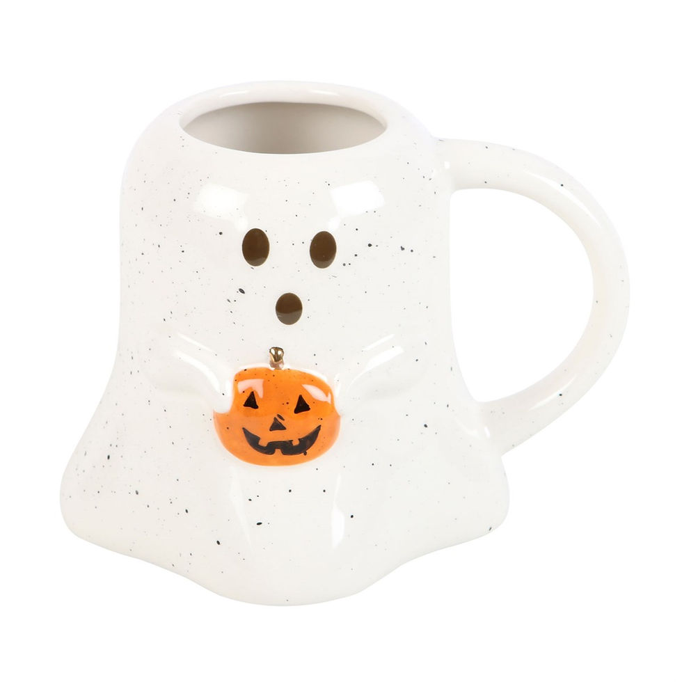 Miniatyrbild: Ghost Shaped Mug with Pumpkin