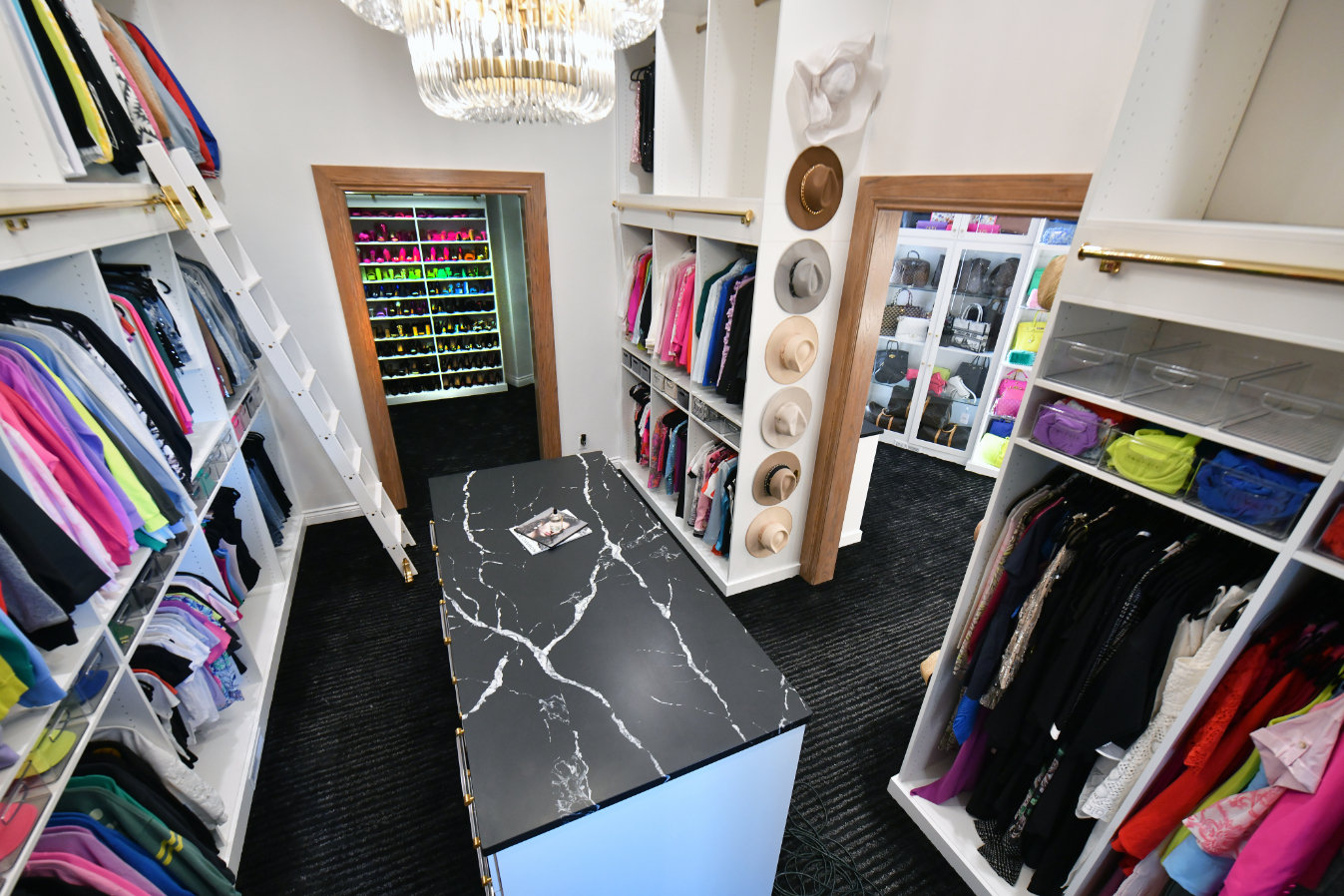 Extraordinary 3 room closet for her in North Edmond | Custom Closets