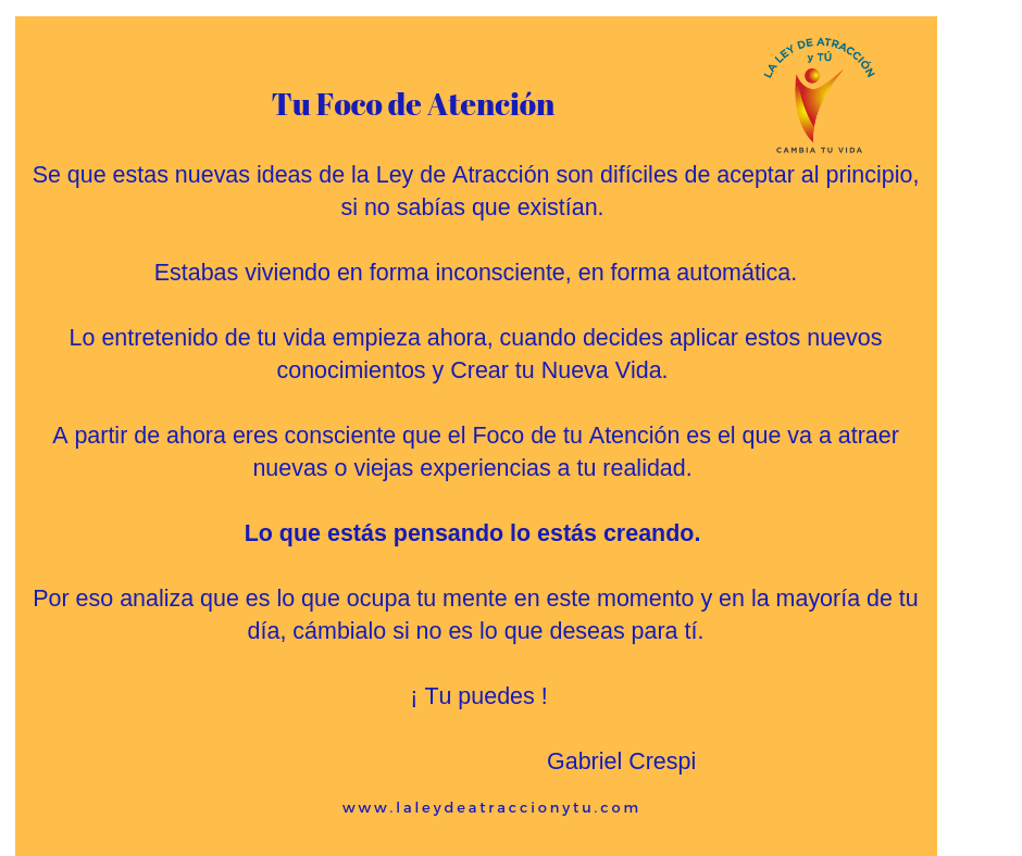 Tu Foco de Atención