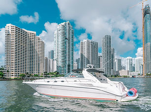 A luxurious 55 Azimut yacht floating serenely on crystal-clear waters, showcasing its sleek design, expansive sun deck, and e