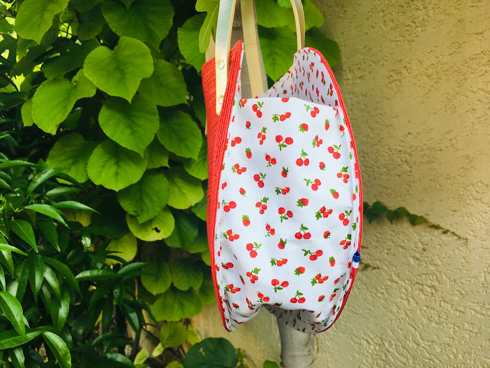 Sac ovale rouge