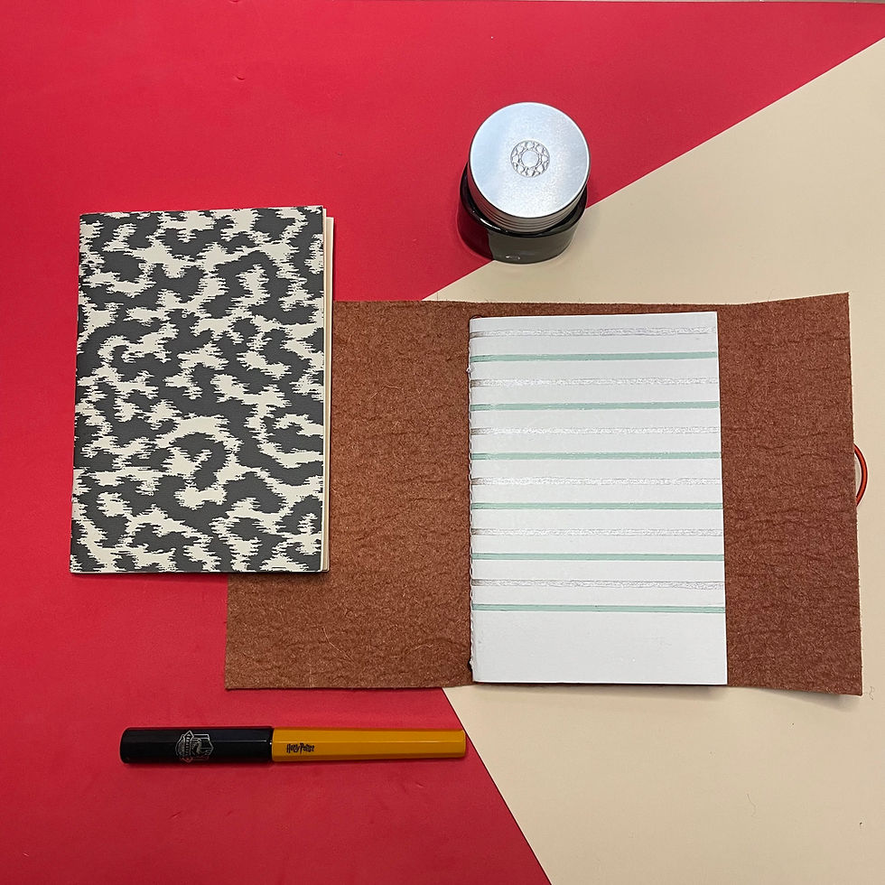 Miniatura: Cubierta + 1 cuaderno | Bolsillo | Canela