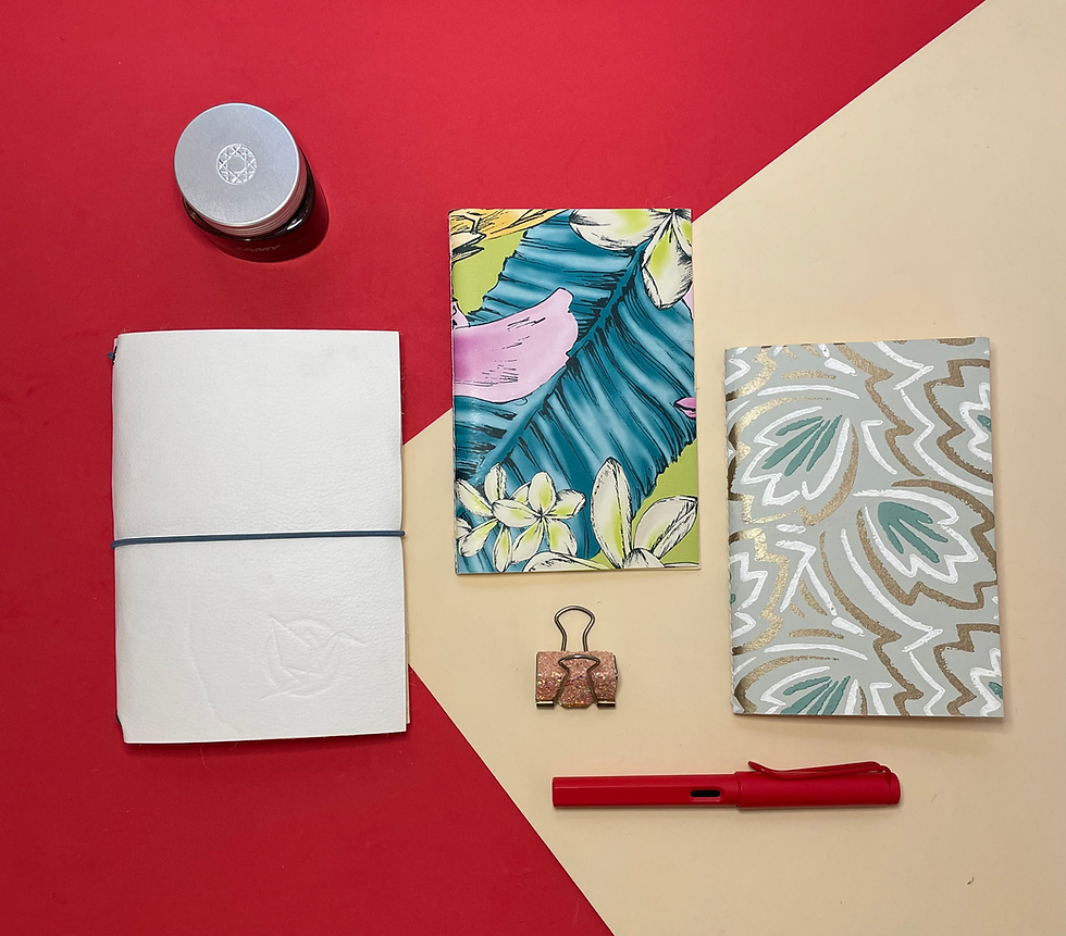 Miniatura: travel journal bolsillo color blanco piel piñatex