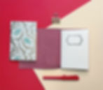 Miniatura: Cubierta + 1 cuaderno | Alargado | Rosa