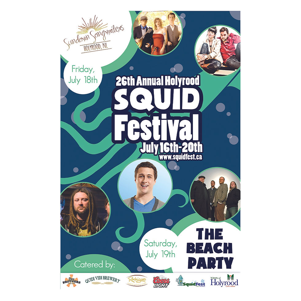 26th Annual Holyrood Squidfest Poster