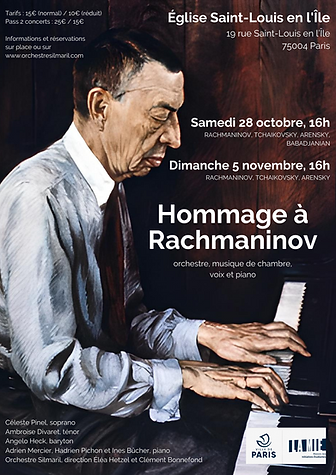 Hommage à Rachmaninov, affiche
