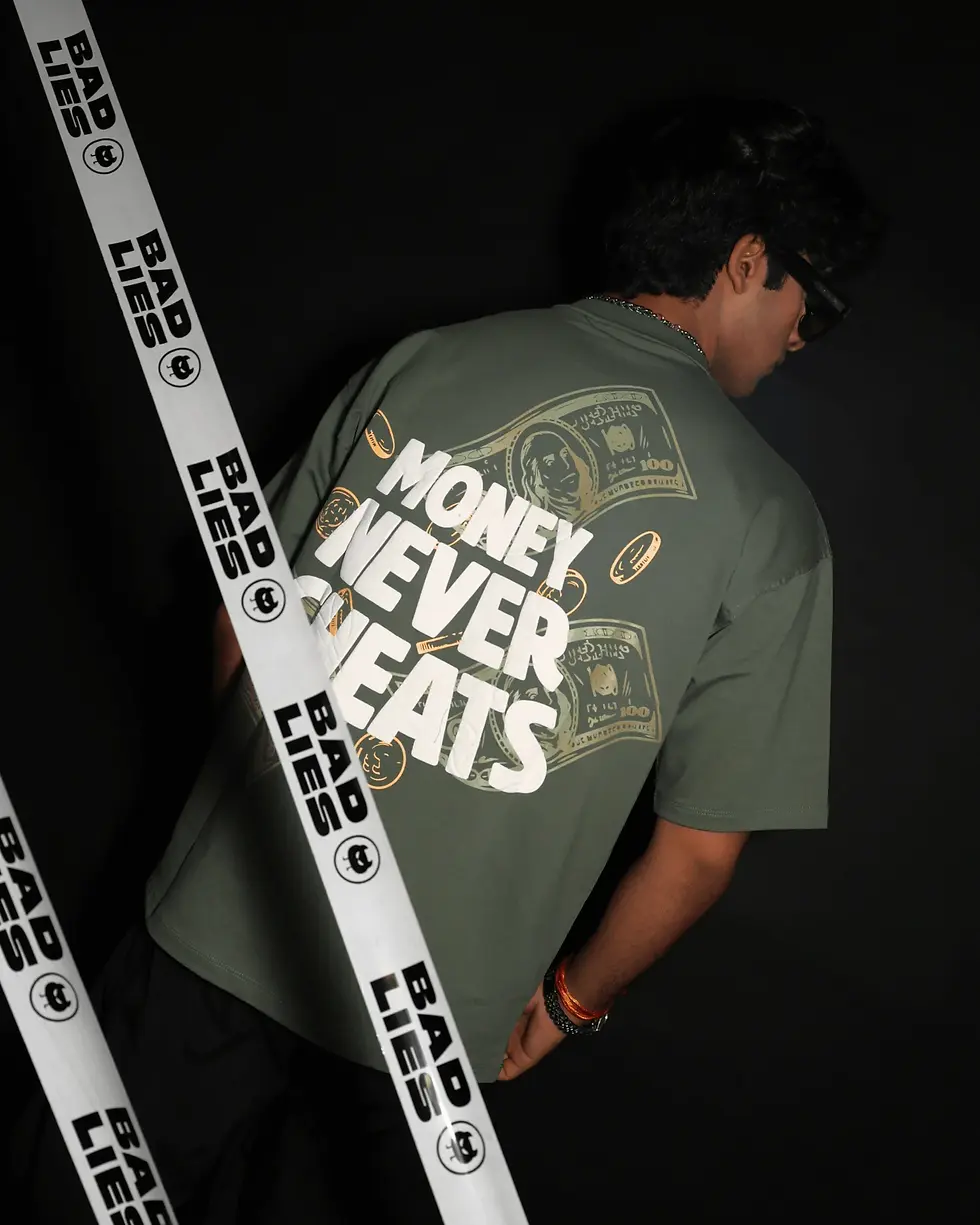 Thumbnail: MONEY NEVER CHEATS [GREEN] TEE BAD LIES