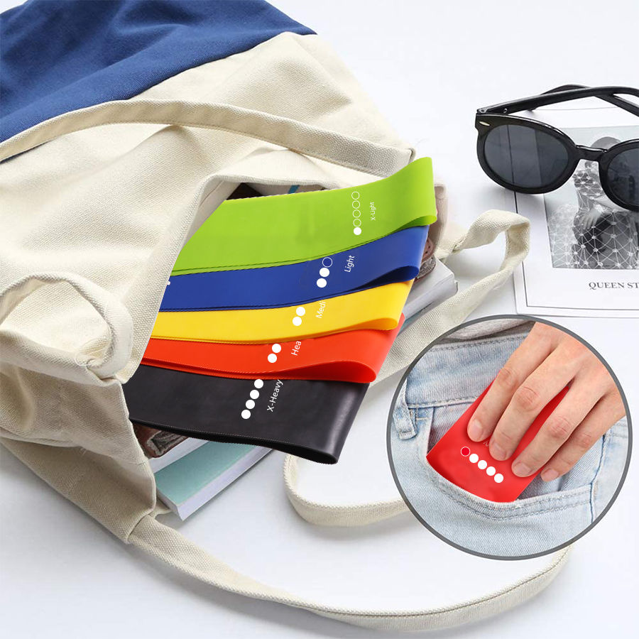 Thumbnail: Yoga Sport Exercise Elastic Fitness Bands Ideal For Home 5 Different Levels Resi