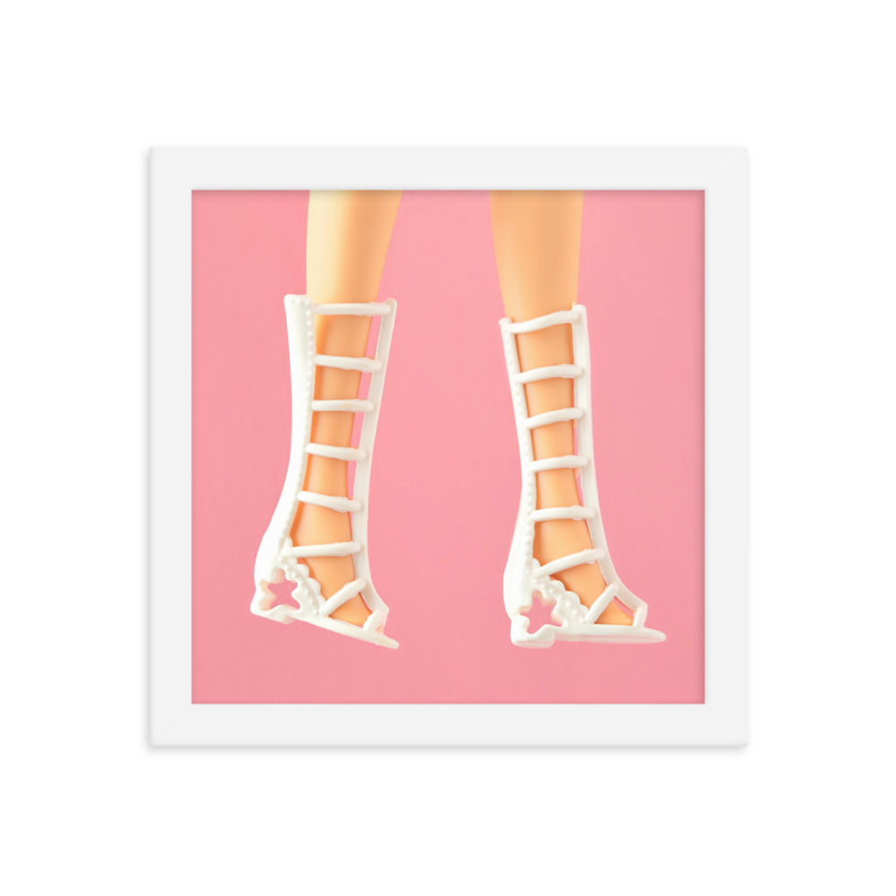 White Sandal on Pink