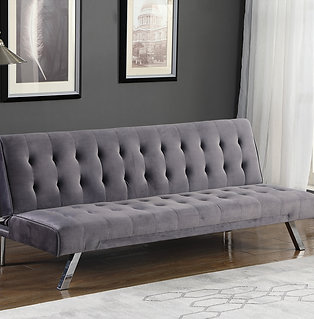 Sofa Bed with Chrome Legs