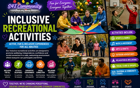 Recognising DisAbility through inclusive community events, skills workshops, innovative projects and unforgettable experience