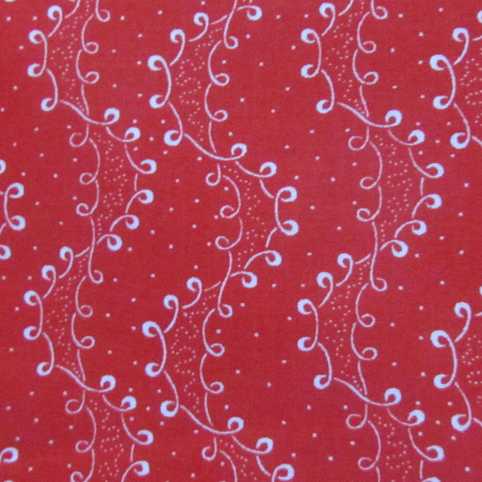 Redwork Renaissance - Floral Swirl
