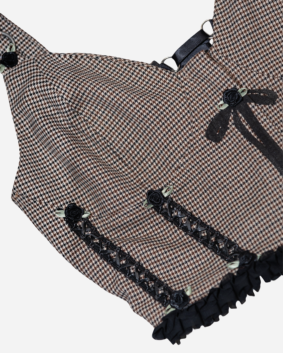 Thumbnail: ptolemaea corset top (sz S/M)