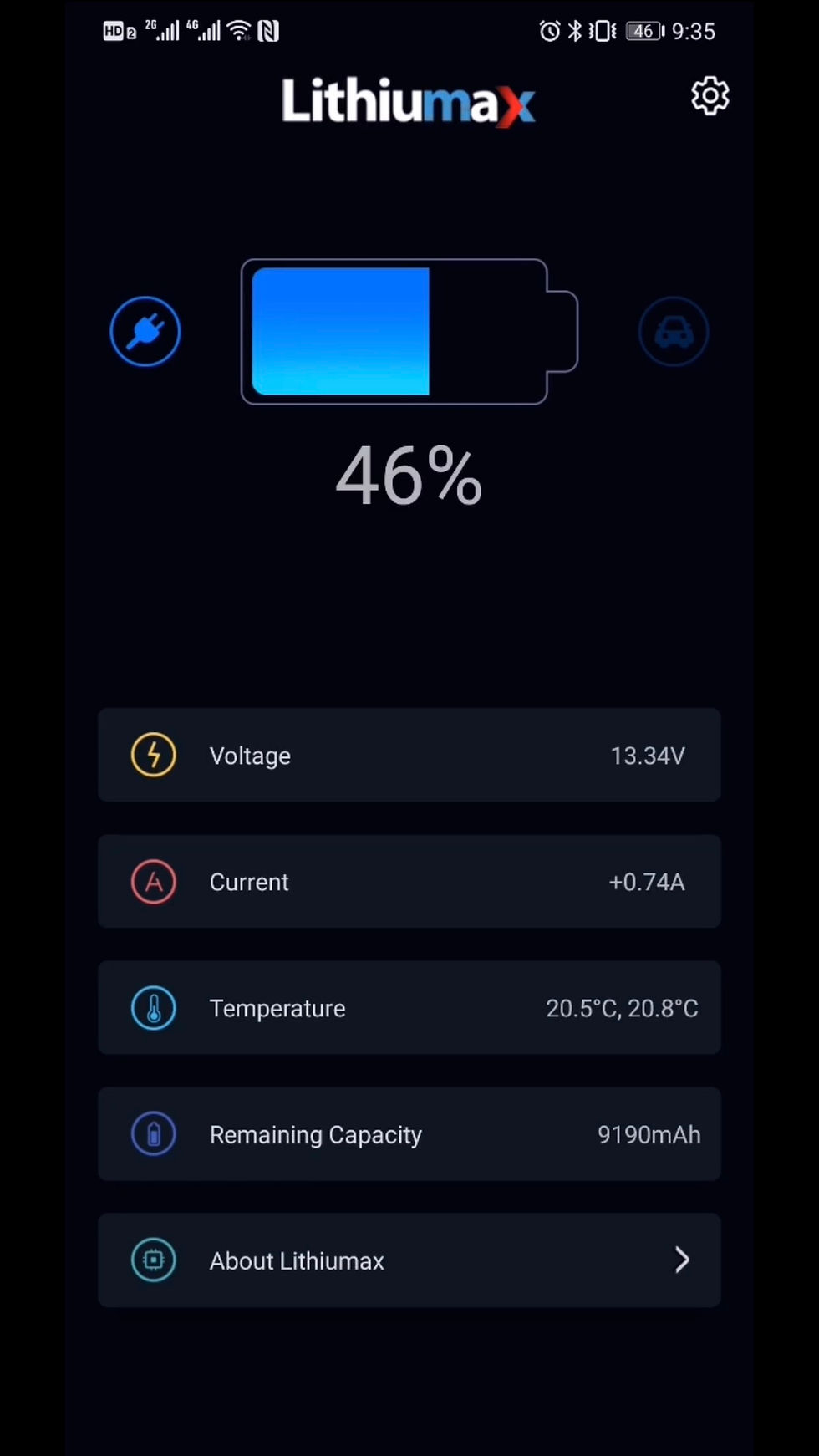 Thumbnail: Lithiumax Carbon Series RACE10+ Bluetooth Engine Starter Battery
