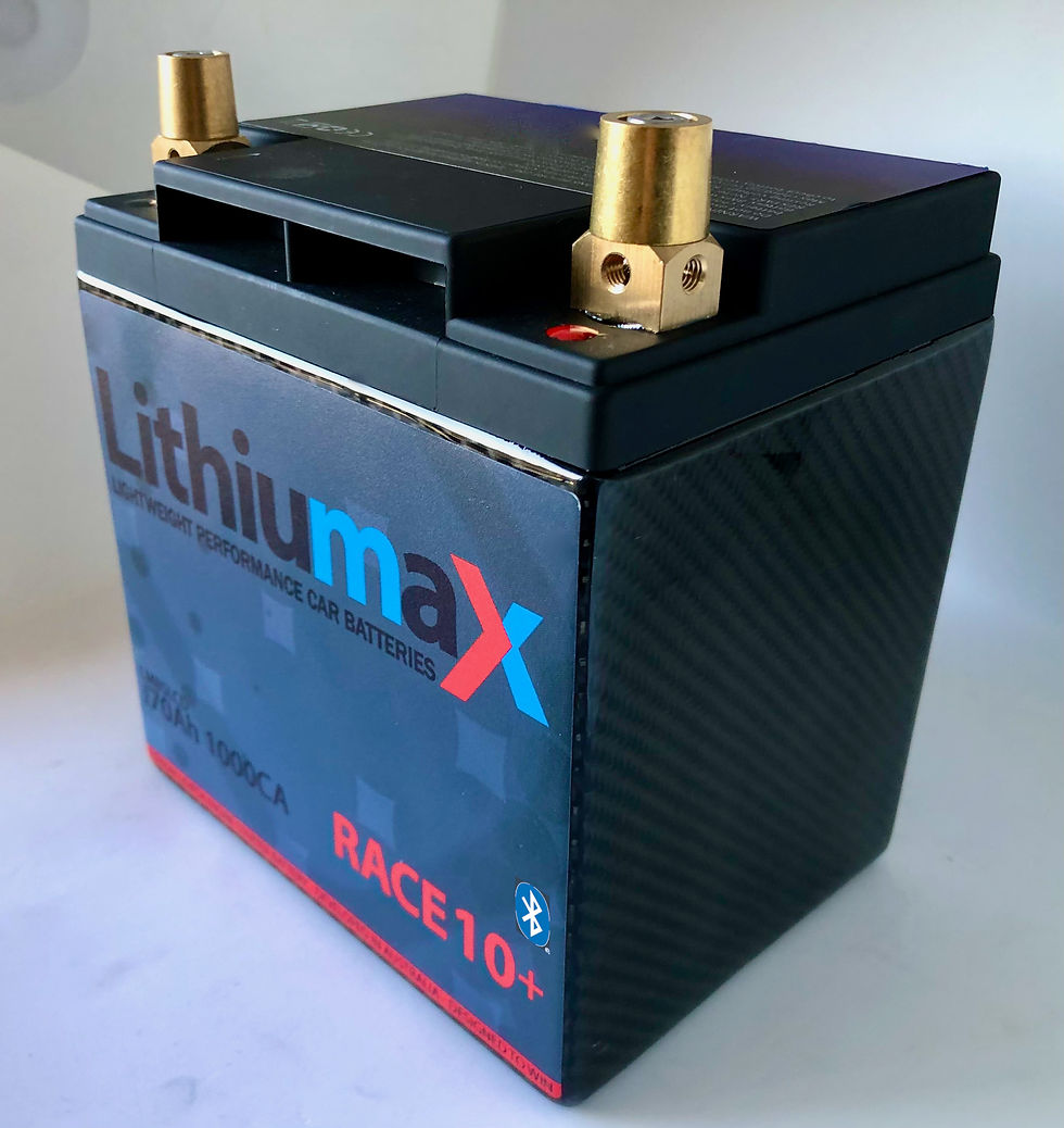 Thumbnail: Lithiumax Carbon Series RACE10+ Bluetooth Battery
