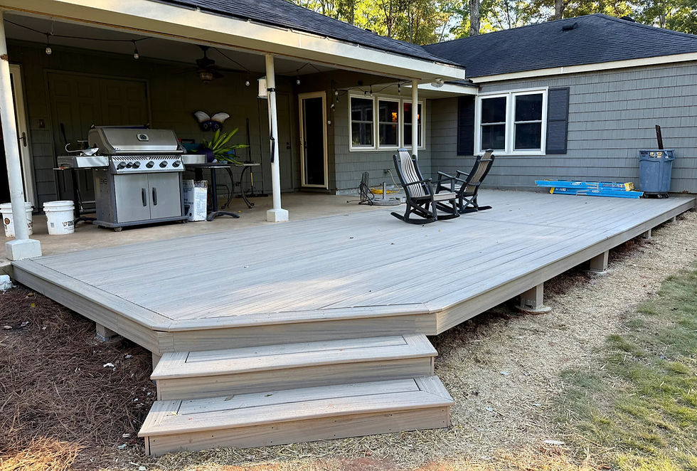 Backyard Deck Transformation with Trex Enhance Naturals