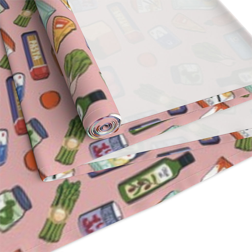 Thumbnail: Whimsical Illustrated Table Runner – Perfect for Home Decor and Gatherings