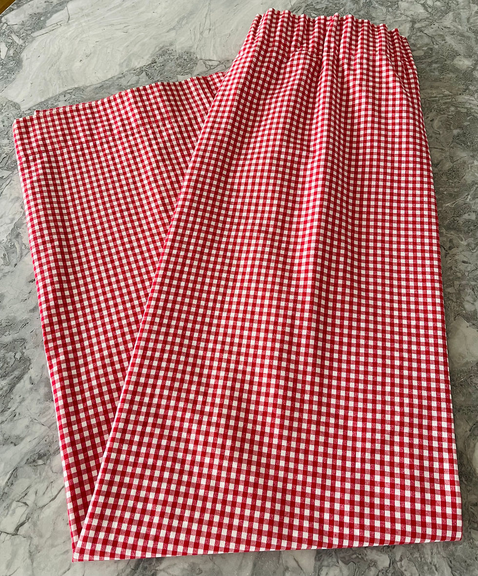 Thumbnail: Red Gingham Curtains
