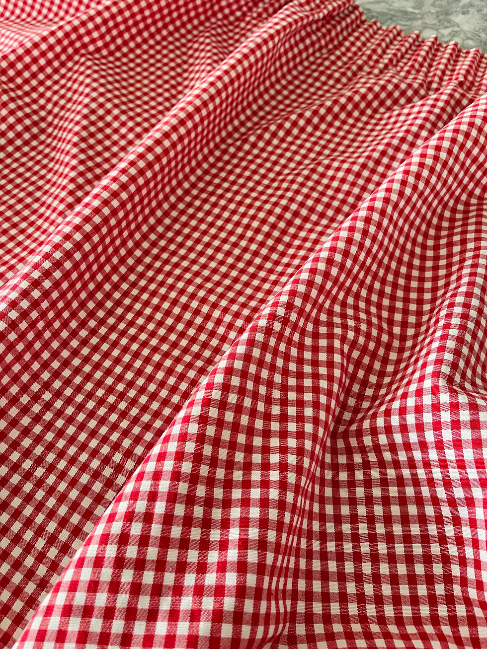Thumbnail: Red Gingham Curtains