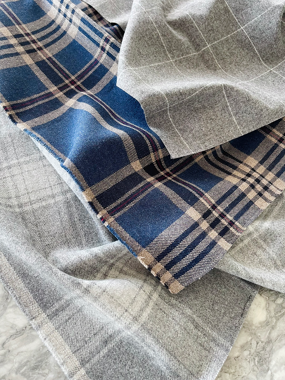 Thumbnail: Ralph Lauren Doublebrook Plaid Wool Fabric