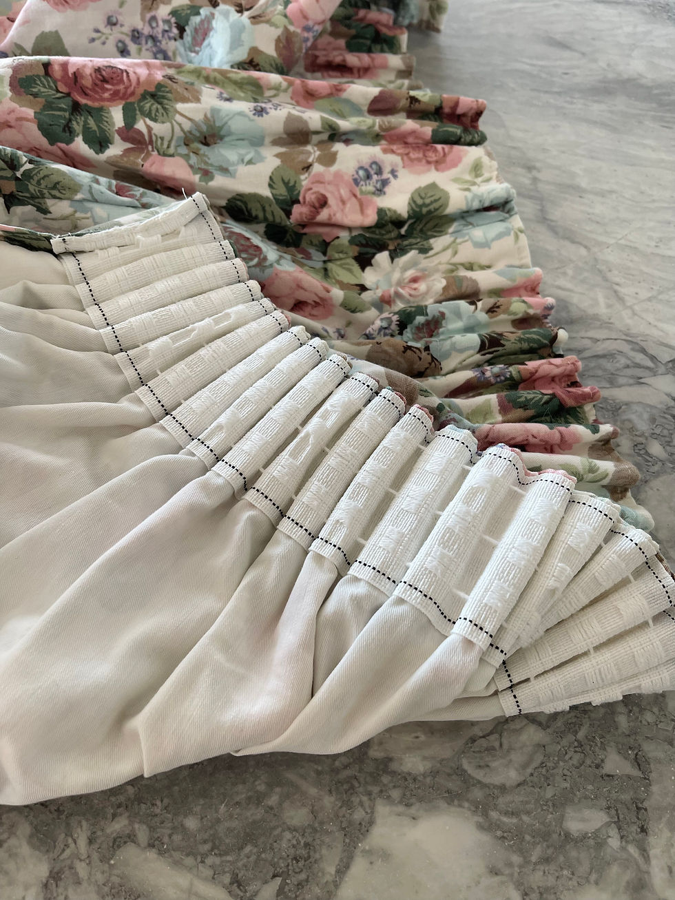Thumbnail: Vintage Sanderson Little Chelsea Curtains