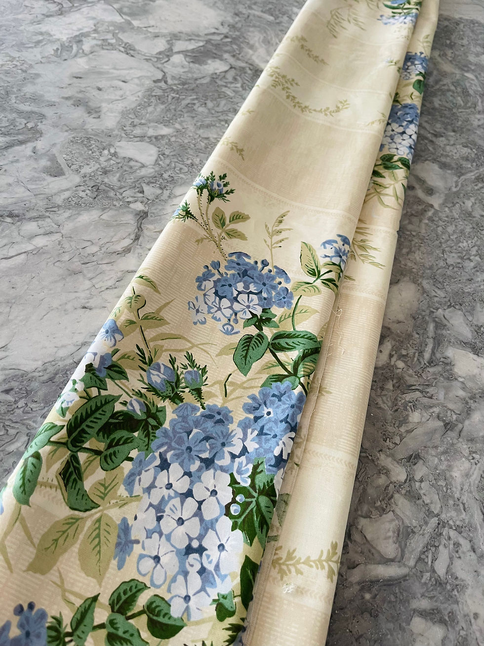 Thumbnail: Colefax and Fowler Plumbago Bouquet Fabric