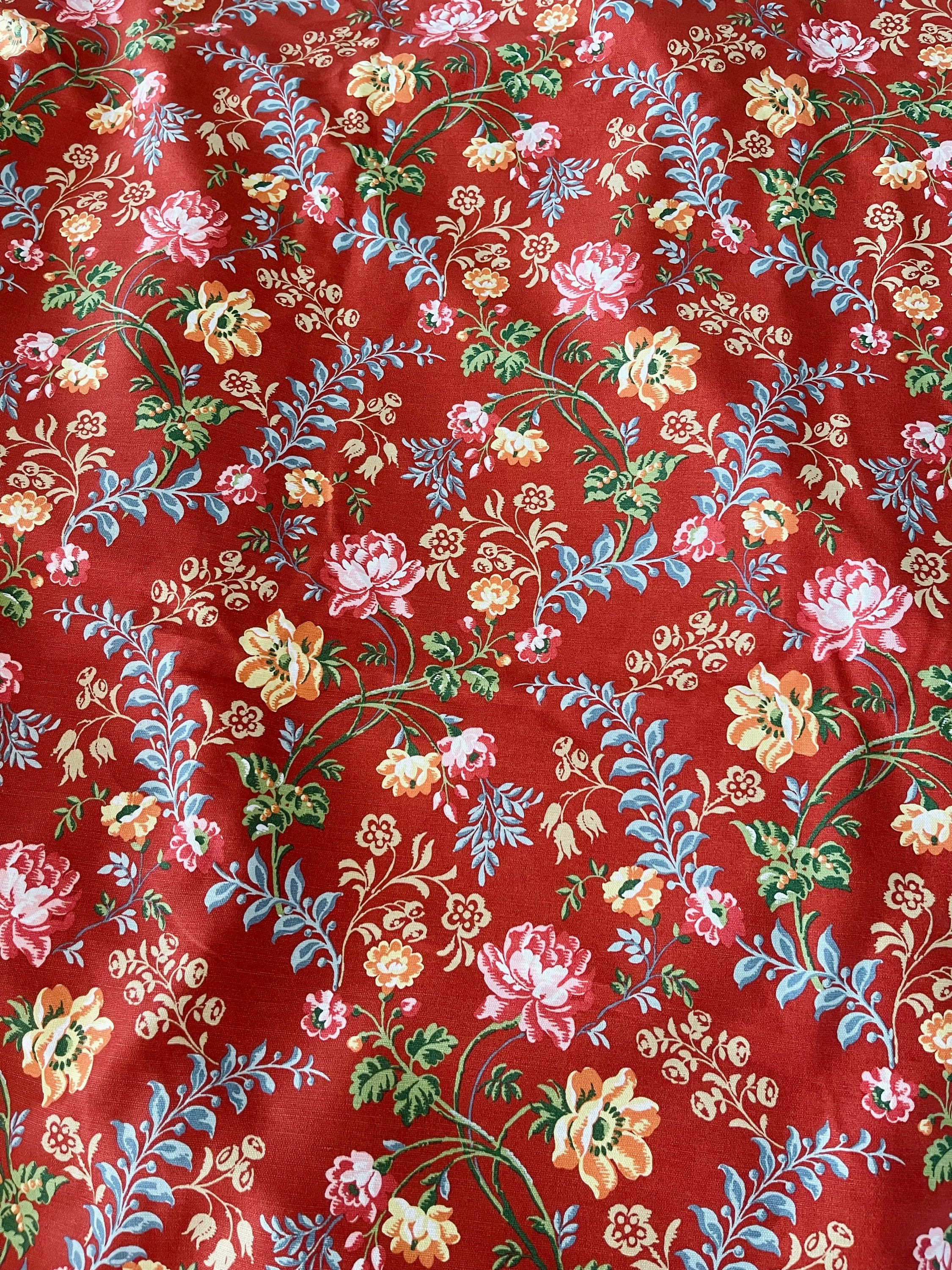 Vintage Laura Ashley Country Linen Union Fabric
